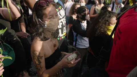 NYC BLM PROTEST Stock Footage 132538276