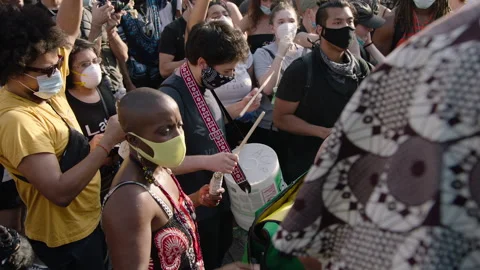 NYC BLM PROTEST Stock Footage 132538653