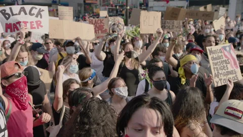 NYC BLM PROTEST Stock Footage 132538828
