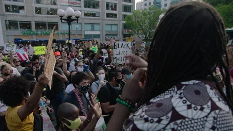 NYC BLM PROTEST Stock Footage 132538886