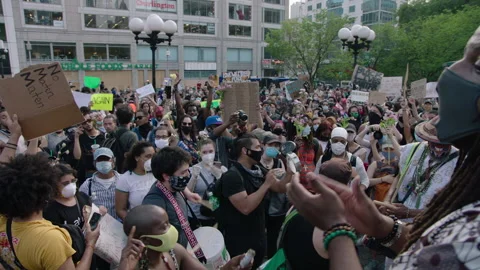 NYC BLM PROTEST Stock Footage 132538896