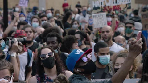 NYC BLM PROTEST Stock Footage 132538929