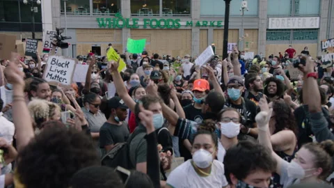 NYC BLM PROTEST Stock Footage 132538935