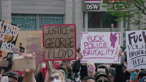 NYC BLM PROTEST Stock Footage 132538996