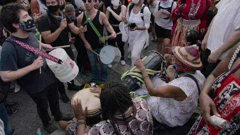 NYC BLM PROTEST Stock Footage 132539115