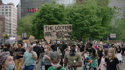NYC BLM PROTEST Stock Footage 132539194