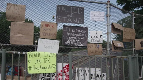 NYC BLM PROTEST Stock Footage 132813269