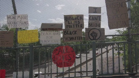 NYC BLM PROTEST Stock Footage 132813316