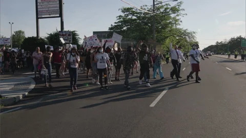 NYC BLM PROTEST Video stock 132926484