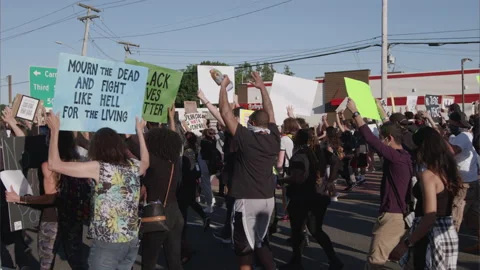 NYC BLM PROTEST Stock Footage 132928956