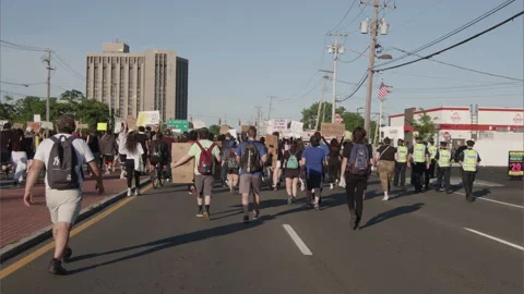 NYC BLM PROTEST Stock Footage 132928998