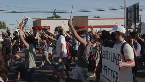 NYC BLM PROTEST Stock Footage 132929242