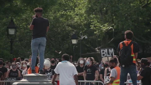 NYC BLM PROTEST Stock Footage 132929272