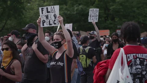 NYC BLM PROTEST Stock Footage 132929349