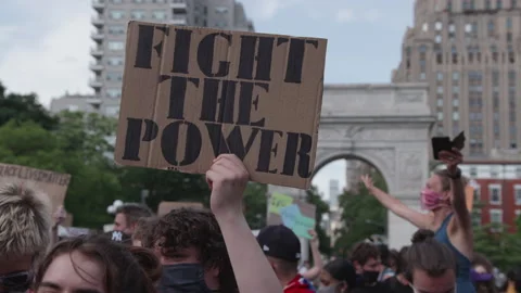 NYC BLM PROTEST Stock Footage 132929685