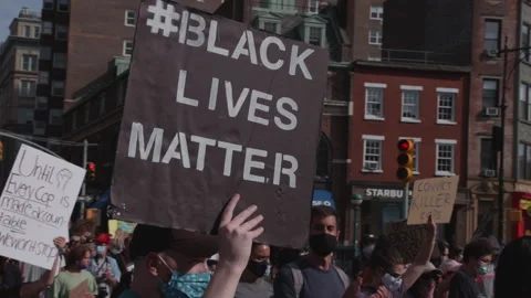 NYC BLM PROTEST Stock Footage 132929891