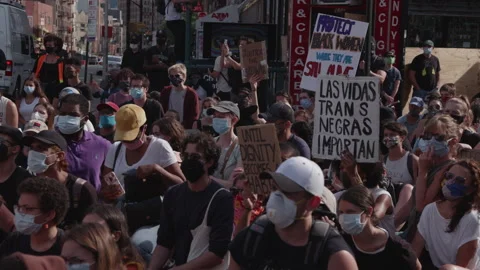NYC BLM PROTEST Stock Footage 132930176