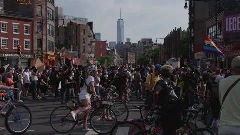 NYC BLM PROTEST Stock Footage 132930225