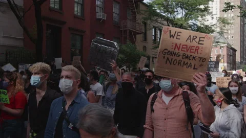 NYC BLM PROTEST Stock Footage 132930239