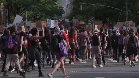 NYC BLM PROTEST Stock Footage 132930407