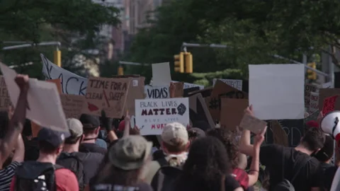 NYC BLM PROTEST Stock Footage 132930453