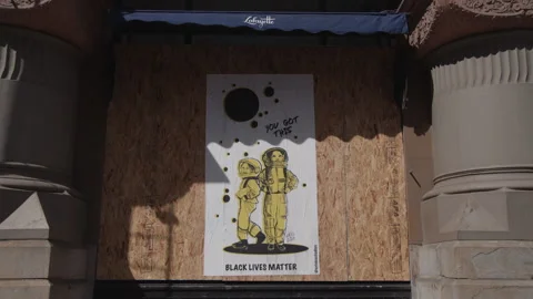 NYC BLM PROTEST Stock Footage 132930958