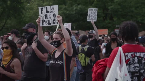 NYC BLM PROTEST Video stock 132931043