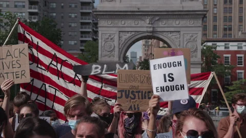NYC BLM PROTEST Vídeo Stock 132931086