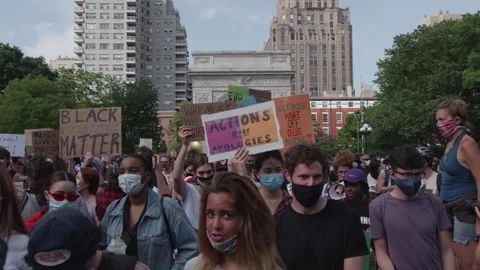 NYC BLM PROTEST Stock Footage 132931120