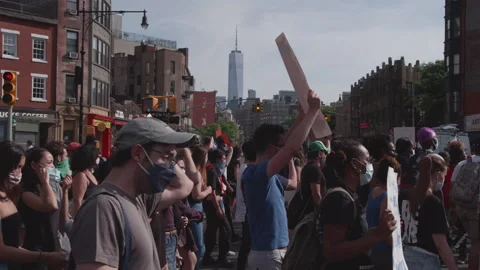 NYC BLM PROTEST Vídeo Stock 132931131