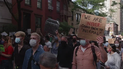 NYC BLM PROTEST Stock Footage 132931196
