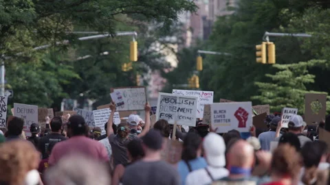 NYC BLM PROTEST Stock Footage 132931282