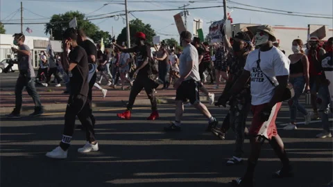 NYC BLM PROTEST Stock Footage 132992013