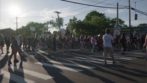 NYC BLM PROTEST Stock Footage 132992035