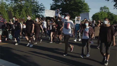 NYC BLM PROTEST Stock Footage 132994433