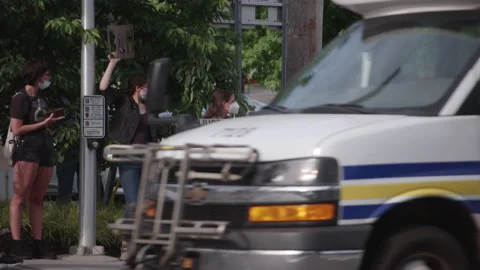 NYC BLM PROTEST Video stock 133000303