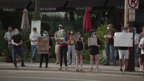 NYC BLM PROTEST Stock Footage 133000392