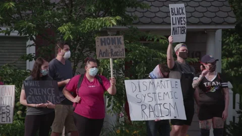 NYC BLM PROTEST Stock Footage 133000604