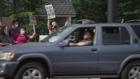 NYC BLM PROTEST Stock Footage 133000683