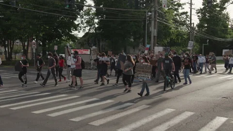 NYC BLM PROTEST Stock Footage 133004391