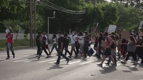 NYC BLM PROTEST Stock Footage 133008280