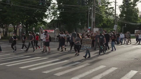 NYC BLM PROTEST Stock Footage 133008314
