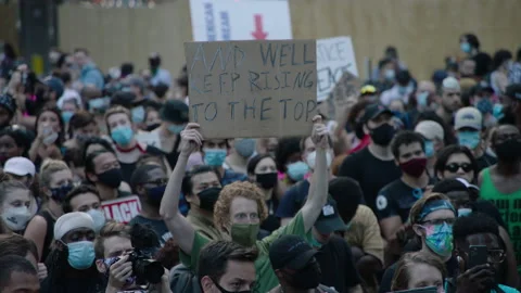 NYC BLM PROTEST Stock Footage 134837900