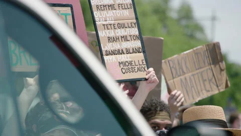 NYC BLM PROTEST Video stock 134844003