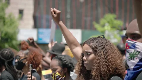 NYC BLM PROTEST Video stock 134844147