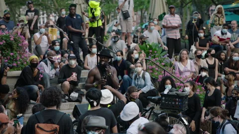 NYC BLM PROTEST Stock Footage 134844897