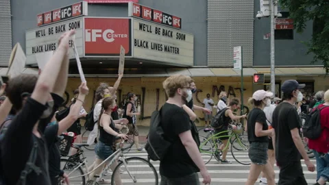 NYC BLM PROTEST Stock Footage 134846672