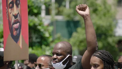 NYC BLM PROTEST Stock Footage 134847551