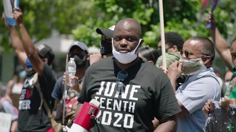 NYC BLM PROTEST Stock Footage 134847571