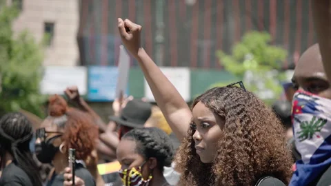 NYC BLM PROTEST Stock Footage 134847731